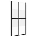 brusedør (68-71)x190 cm sikkerhedsglas delvist matteret