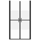brusedør (78-81)x190 cm sikkerhedsglas delvist matteret