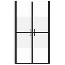 brusedør (88-91)x190 cm sikkerhedsglas delvist matteret