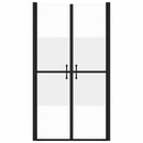 brusedør (93-96)x190 cm sikkerhedsglas delvist matteret