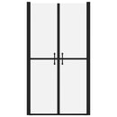 brusedør (78-81)x190 cm sikkerhedsglas matteret