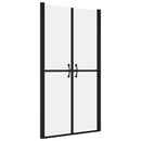 brusedør (83-86)x190 cm sikkerhedsglas matteret