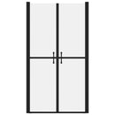 brusedør (83-86)x190 cm sikkerhedsglas matteret