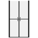 brusedør (98-101)x190 cm sikkerhedsglas matteret
