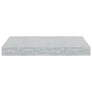væghylder 2 stk. 40x23x3,8 cm MDF betongrå