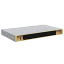 væghylder 2 stk. 40x23x3,8 cm MDF betongrå