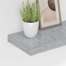 væghylder 4 stk. 60x23,5x3,8 cm MDF betongrå
