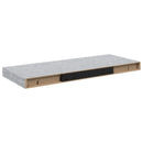 væghylder 4 stk. 60x23,5x3,8 cm MDF betongrå