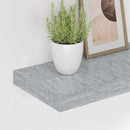 væghylde 80x23,5x3,8 cm MDF betongrå