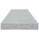 væghylde 80x23,5x3,8 cm MDF betongrå