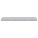 væghylder 4 stk. 80x23,5x3,8 cm MDF betongrå