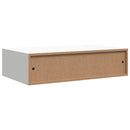 væghylder med skuffer 2 stk. 40x23,5x10 cm MDF hvid