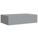 væghylde med skuffe 40x23,5x10 cm MDF grå