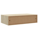 hylder med skuffe 2 stk. 40x23,5x10 cm MDF egetræsfarve og hvid