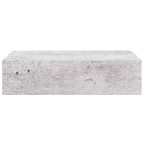 væghylde med skuffe 40x23,5x10 cm MDF betongrå