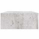 væghylde med skuffe 40x23,5x10 cm MDF betongrå