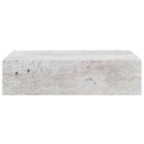 hylder med skuffe 2 stk. 40x23,5x10 cm MDF betongrå