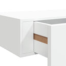væghylde med skuffe 60x23,5x10 cm MDF hvid