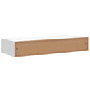 væghylder med skuffer 2 stk. 60x23,5x10 cm MDF hvid