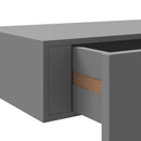 væghylde med skuffe 60x23,5x10 cm MDF grå