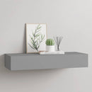 væghylde med skuffe 60x23,5x10 cm MDF grå