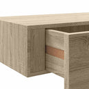 væghylde med skuffe 60x23,5x10 cm MDF egetræsfarvet