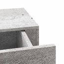 væghylde med skuffe 60x23,5x10 cm MDF betongrå