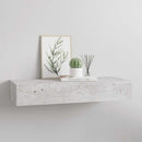 væghylde med skuffe 60x23,5x10 cm MDF betongrå