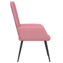 lænestol fløjl pink