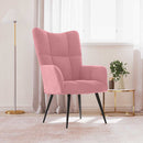 lænestol fløjl pink