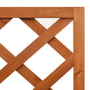 espalier med plantekasse til hjørne 40x40x150 cm fyrretræ