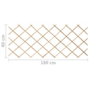 espalierhegn 5 stk. 180x80 cm massivt fyrretræ