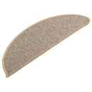 trappemåtter 15 stk. 56x17x3 cm brune halvrunde