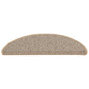 trappemåtter 15 stk. 56x17x3 cm brune halvrunde