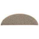 trappemåtter 15 stk. 56x17x3 cm brune halvrunde
