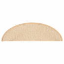 trappemåtter 15 stk. 56x17x3 cm cremefarvede halvrund