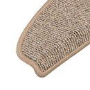 trappemåtter 15 stk. 65x21x4 cm brune halvrund store