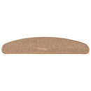 trappemåtter 15 stk. 65x21x4 cm lysebrune halvrunde store