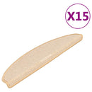 trappemåtter 15 stk. 65x21x4 cm cremefarvede halvrund store