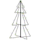 lysende juletræ 78x120 cm 160 LED'er indendørs/udendørs