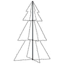 lysende juletræ 98x150 cm 200 LED'er indendørs/udendørs