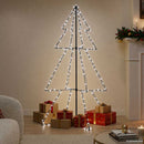 lysende juletræ 98x150 cm 200 LED'er indendørs/udendørs