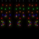 fairy lights-lyskæder stjerne og måne 138 LED'er flerfarvet