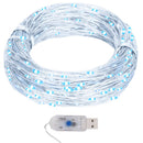 fairylights-lyskæde 40 m 400 LED'er 8 funktioner kold hvid