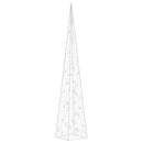 dekorativ LED-lyskegle 90 cm akryl varm hvid