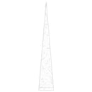 dekorativ LED-lyskegle 90 cm akryl varm hvid