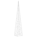 dekorativ LED-lyskegle 90 cm akryl kold hvid