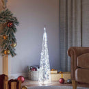 dekorativ LED-lyskegle 90 cm akryl kold hvid