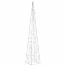 dekorativ LED-lyskegle 120 cm akryl blå