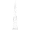 dekorativ LED-lyskegle 120 cm akryl blå